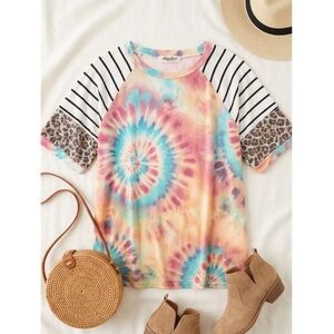 "The Kendra" Tie Dye Stripe Top